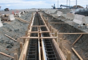 Trench Drain Installation, Port of Belledune